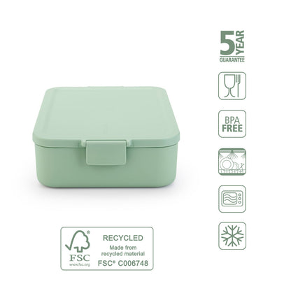 Кутия за обяд Brabantia Make&Take 2L, Jade Green