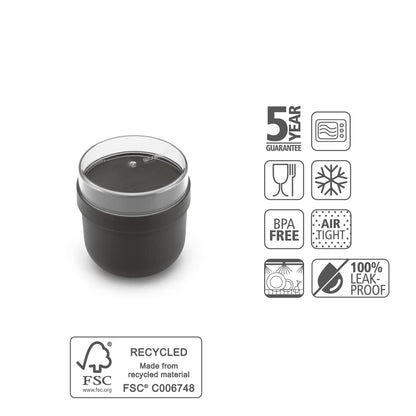 Купичка за закуска Brabantia Make&Take 500мл, Dark Grey