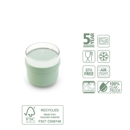 Купичка за закуска Brabantia Make&Take 500мл, Jade Green