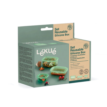 Комплект силиконови кутии за многократна употреба - Lekue