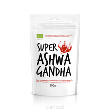 Био Ашваганда на прах 200г - DIET FOOD, аюрведична добавка, антиоксидант, адаптоген, индийски женшен, подобрява нервната система