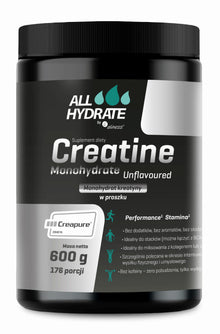 КРЕАТИН Creapure® 600г – 176 дози без вкус ALLHydrate
