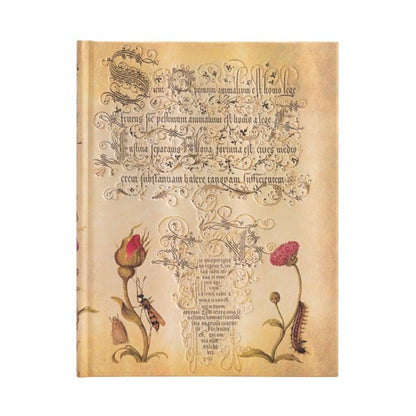 Бележник Paperblanks FLEMISH ROSE 180x230mm, твърди корици, 144 стр./редове