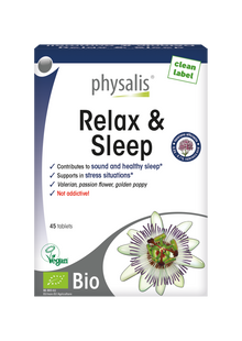 Релакс и Сън - Био - 45 таблетки – Physalis, естествена релаксация, валериана, пасифлора, златен мак