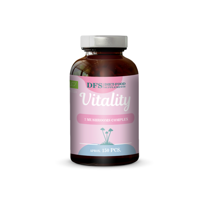 Био Комплекс 7 ВИТАЛНИ ГЪБИ 150 капсули – Хранителна добавка DFS, органични гъби, хранителна добавка, комплекс от гъби, капсули