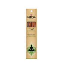 Индийски ароматни пръчици Йога и Медитация - 15 броя - SATTVA, естествени съставки, релаксация, свеж аромат, тамян