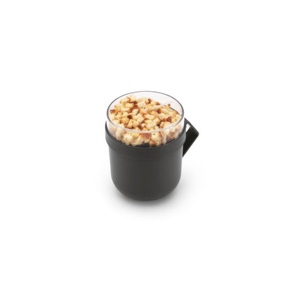 Чаша с капак Brabantia Make&Take 600ml, Dark Grey