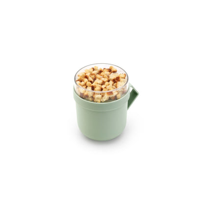 Чаша с капак Brabantia Make&Take 600ml, Jade Green