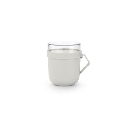 Чаша с капак Brabantia Make&Take 600ml, Light Grey