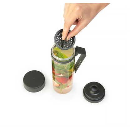 Еко бутилка с цедка Make&Take 500ml, Dark Grey