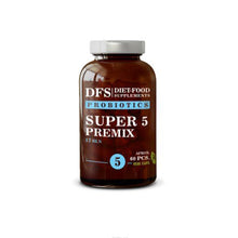 Синбиотик комплекс №5 - SUPER PREMIX - 60 веган капсули – DFS, пробиотик за стомашно-чревния тракт, имунна система, чревна микрофлора.