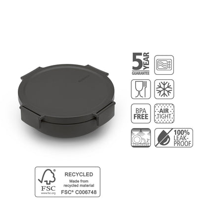 Купа за салата Brabantia Make&Take 1.3l, Dark Grey