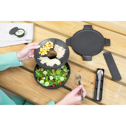 Купа за салата Brabantia Make&Take 1.3l, Dark Grey