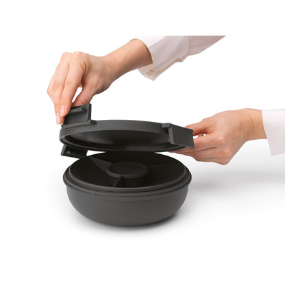 Купа за салата Brabantia Make&Take 1.3l, Dark Grey