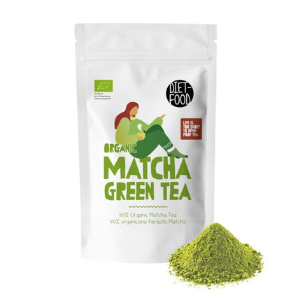 Био зелен чай матча 100 г - DIET FOOD