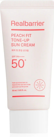 Тониращ слънцезащитен крем Peach Fit SPF 50+ - 50 мл - Realbarrier
