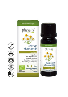Био етерично масло от лайка 5 мл - Physalis, успокояване, грижа за кожата, инсектицид, произход Непал, немска лайка