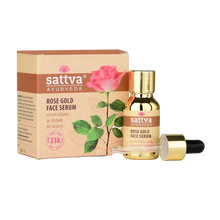 Anti-age серум за лице и деколте с шипково масло и злато 15 мл - Sattva