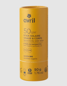 Органичен слънцезащитен стик SPF50 50 г - Avril